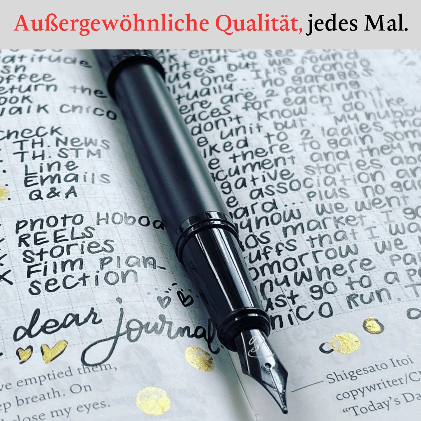Nachfüllbare Tintenpatronen – 24er-Pack – Kompatibel mit Ellington Pens 12 Schwarz 12 Blau